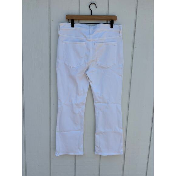 NWT Madewell Mid‎ Rise Kick Out White Jeans, Sz 32 - Picture 4 of 8